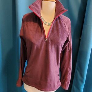 Purple Prana Fleece pull-over! Teddy bear style - Small